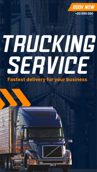 Trucking Delivery  Instagram story Image Preview