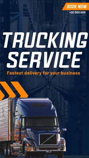 Trucking Delivery  Instagram story Image Preview