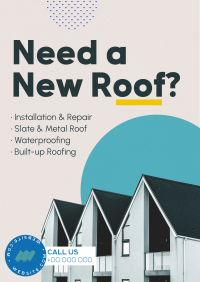 Building Roof Services Flyer Design