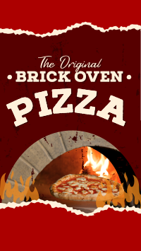 Brick Oven Pizza YouTube Short Design