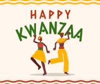 Kwanzaa Dance Facebook Post Design