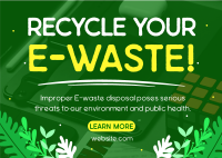 Recycle your E-waste Postcard Image Preview