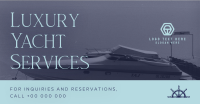 Luxury Yacht Services Facebook ad Image Preview