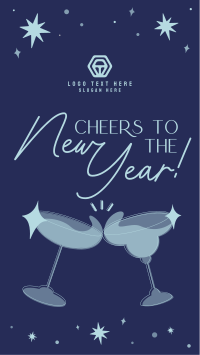 Rustic New Year Greeting Facebook Story Design