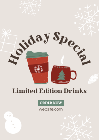 Holiday Special Drinks Flyer Design