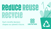 Reduce Reuse Recycle Waste Management Animation Image Preview