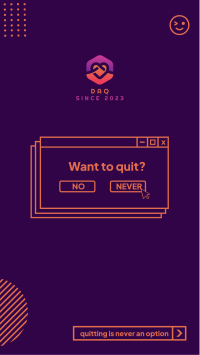 Want to Quit Facebook Story Design