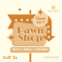 Pawn Shop Sign Instagram Post Design