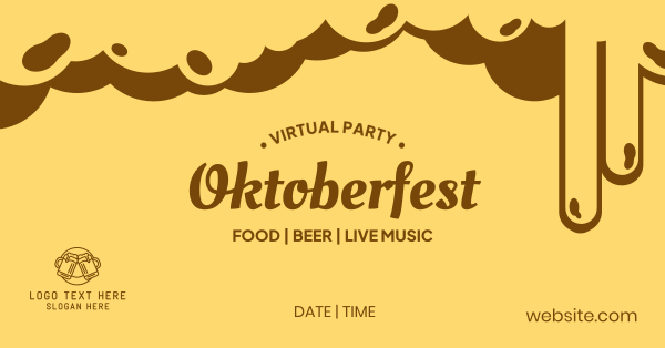 Virtual Oktoberfest Facebook Ad Design Image Preview