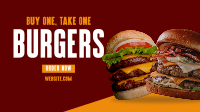 Double Burgers Promo Facebook Event Cover Design