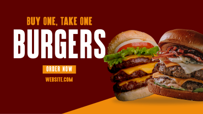 Double Burgers Promo Facebook event cover Image Preview