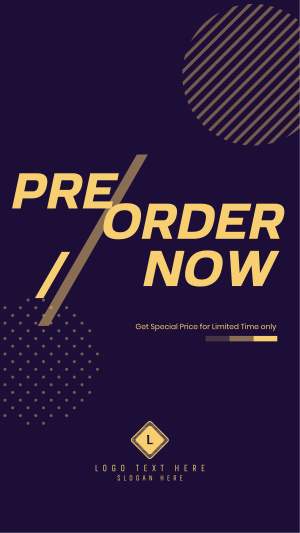 Pre Order Slash Instagram story Image Preview