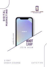 Digital Bootcamp Phone Flyer Design