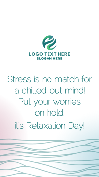 Wavy Relaxation Day Instagram story Image Preview