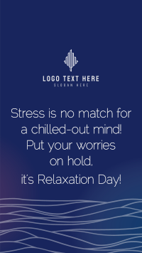 Wavy Relaxation Day Instagram story Image Preview