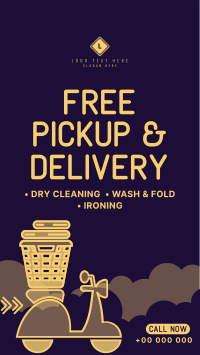 Laundry Pickup and Delivery TikTok video Image Preview