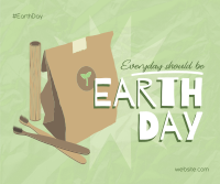 Everyday Earth Day Facebook Post Design