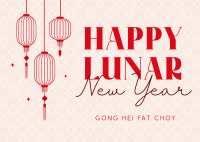 Chinese New Year Postcard Image Preview