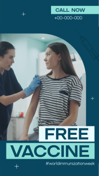 Free Vaccine Week TikTok Video Image Preview