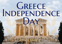 Contemporary Greece Independence Day Postcard Image Preview