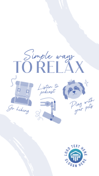 Cute Relaxation Tips TikTok video Image Preview