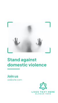 Stand Against Domestic Violence Facebook Story Design