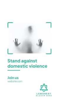 Stand Against Domestic Violence Facebook Story Image Preview