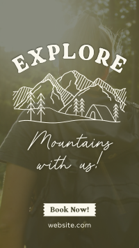 Explore Mountains Facebook story Image Preview