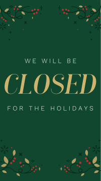 Closed for Christmas Instagram Story Design