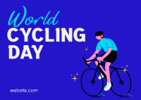 Cycling Day Postcard Design