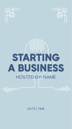 Simple Business Podcast Facebook story Image Preview