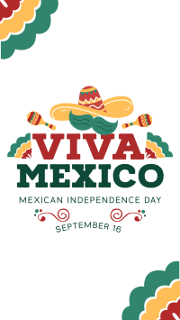 Viva Mexico Sombrero Facebook Story Design