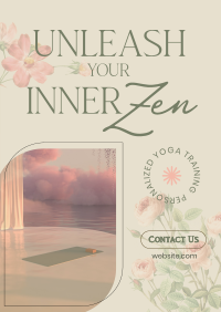 Yoga Floral Zen Poster Image Preview