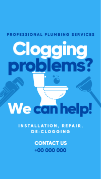 Clogging Plumbing Maintenance Instagram Reel Preview