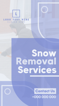 Simple Snow Removal Instagram Story Design