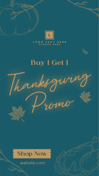 Thanksgiving Buy 1 Get 1 TikTok Video Preview