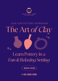 Ceramics Pottery Workshop Poster Preview
