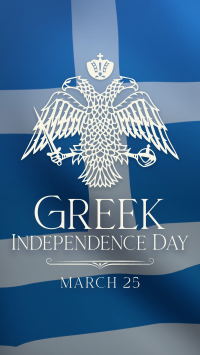 Traditional Greek Independence Day Facebook Story Design