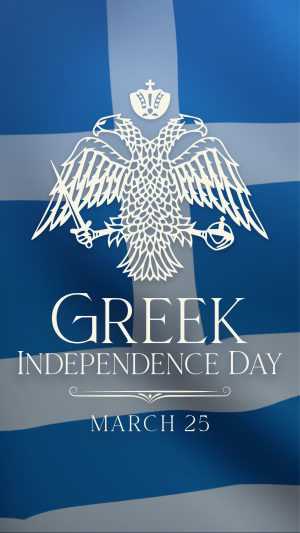 Traditional Greek Independence Day Facebook story Image Preview