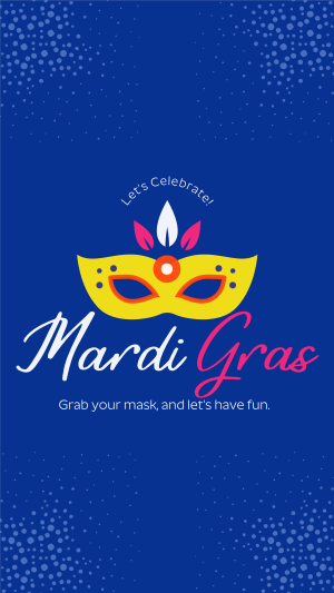 Mardi Mask Facebook story Image Preview