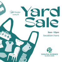 Decluttering Yard Sale Instagram post Image Preview