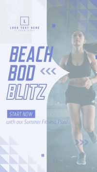 Summer Fitness Plan TikTok Video Design