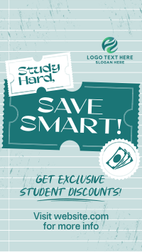 Student Discount Note TikTok Video Design