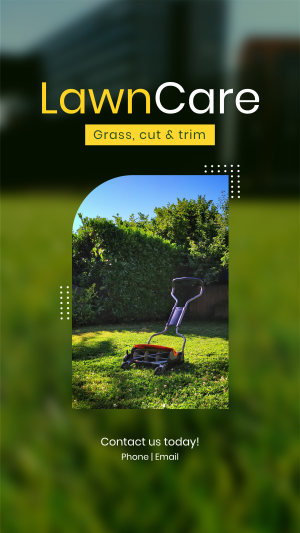 Lawn Mower Facebook story Image Preview