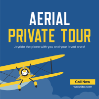 Aerial Private Tour Instagram Post Design