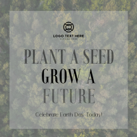 Plant Seed Grow Future Earth Instagram post Image Preview