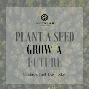 Plant Seed Grow Future Earth Instagram post Image Preview