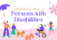 Persons with Disability Day Postcard Preview