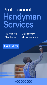 Modern Handyman Service TikTok video Image Preview