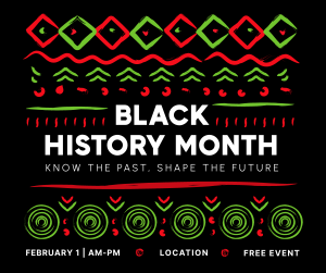 Black History Month Pattern Facebook post Image Preview